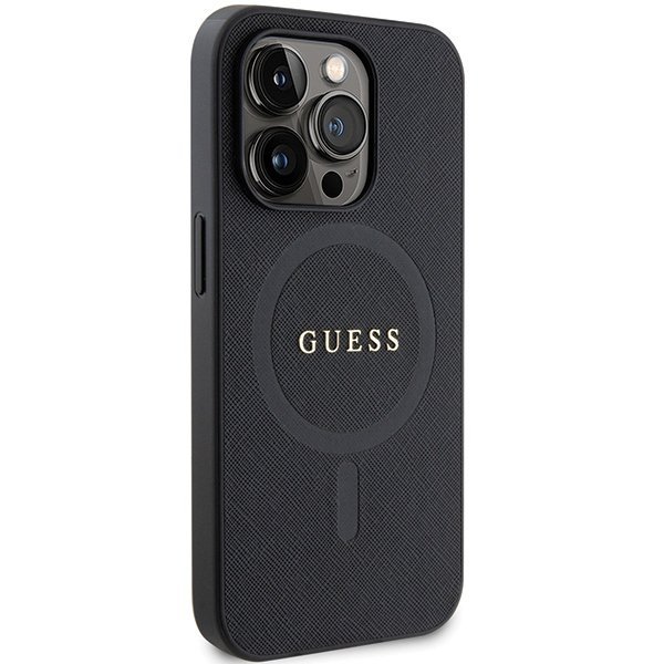 Guess GUHMP14XPSAHMCK iPhone 14 Pro Max 6.7&quot; czarny/black hardcase Saffiano MagSafe