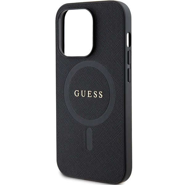 Guess GUHMP14XPSAHMCK iPhone 14 Pro Max 6.7&quot; czarny/black hardcase Saffiano MagSafe