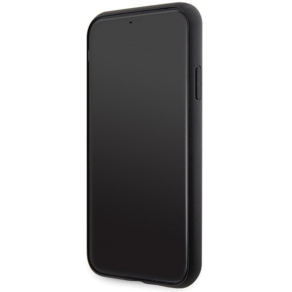 Guess GUHCN61PS4DGPK iPhone 11 / Xr 6.1&quot; czarny/black hardcase Strass Metal Logo