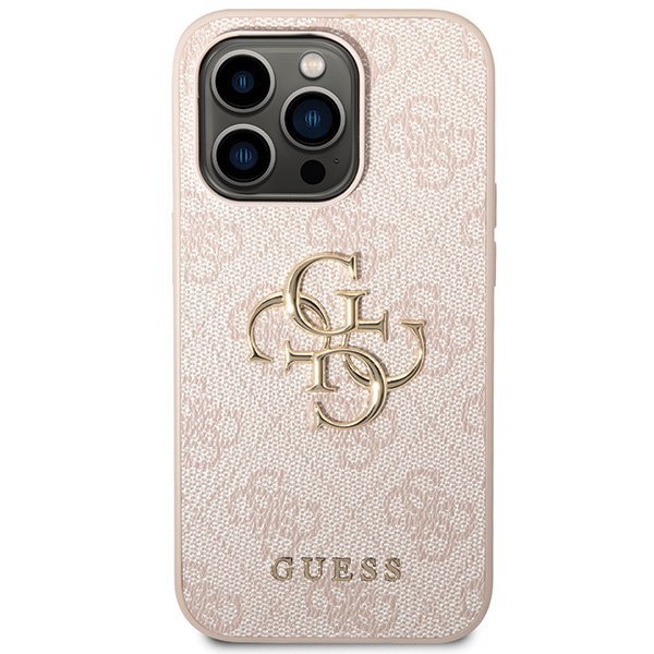 Guess GUHCP15L4GMGPI iPhone 15 Pro 6.1&quot; różowy/pink hardcase 4G Big Metal Logo