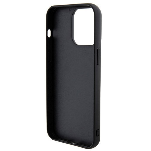 Guess GUHCP15LPSFDGSK iPhone 15 Pro 6.1&quot; czarny/black hardcase Sequin Script Metal