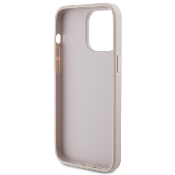 Guess GUHCP15XG4GFPI iPhone 15 Pro Max 6.7&quot; różowy/pink hard case 4G Metal Gold Logo