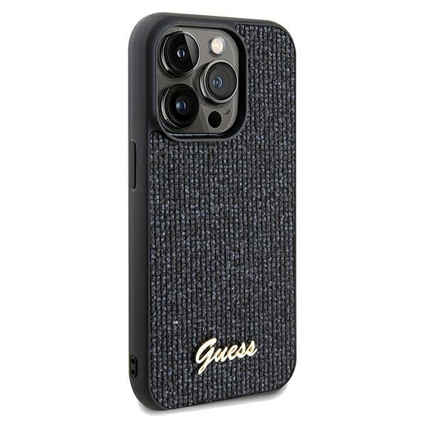 Guess GUHCP13LPMSDGSK iPhone 13 Pro / 13 6.1&quot; czarny/black hardcase Disco Metal Script