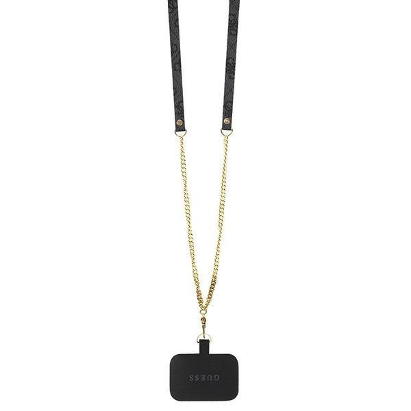 Guess GUHCP15SP4TDSCPK iPhone 15 / 14 / 13 6.1&quot; czarny/black hardcase Crossbody 4G Metal Logo
