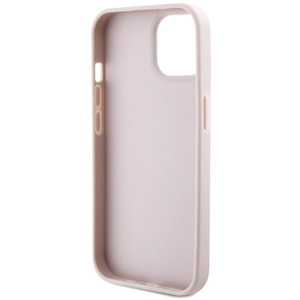 Guess GUHCP15SP4TDSCPP iPhone 15 / 14 / 13 6.1&quot; różowy/pink hardcase Crossbody 4G Metal Logo