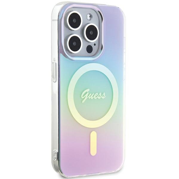 Guess GUHMP15XHITSU iPhone 15 Pro Max 6.7&quot; fioletowy/purple hardcase IML Iridescent MagSafe