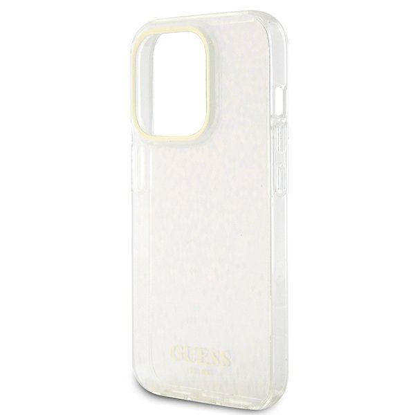 Guess GUHCP15XHDECMP iPhone 15 Pro Max 6.7&quot; różowy/pink hardcase IML Faceted Mirror Disco Iridescent