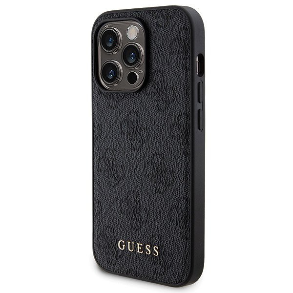 Zestaw Guess GUBPM5P13L4GEMGK iPhone13 Pro 6.1&quot; hardcase + Powerbank 5000mAh MagSafe czarny/black 4G Metal Logo