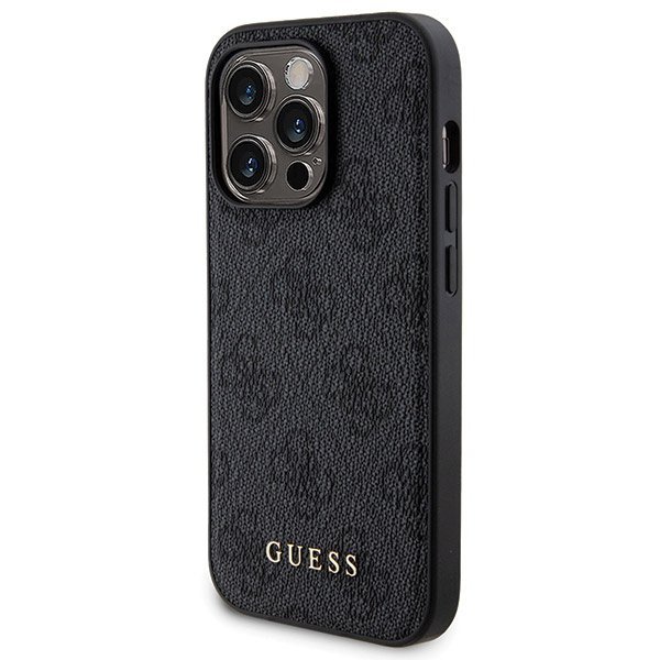 Zestaw Guess GUBPM5P13L4GEMGK iPhone 13 Pro 6.1&quot; hardcase + Powerbank 5000mAh MagSafe czarny/black 4G Metal Logo