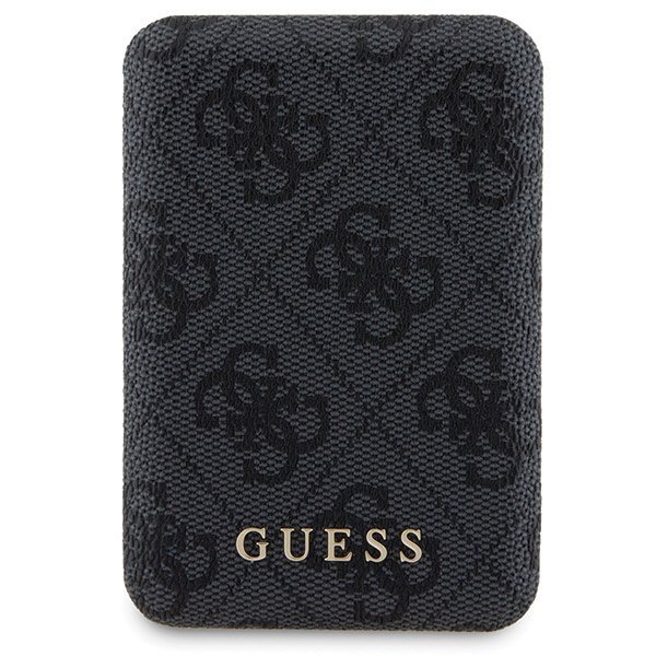 Zestaw Guess GUBPM5P14L4GEMGK iPhone14 Pro 6.1&quot; hardcase + Powerbank 5000mAh MagSafe czarny/black 4G Metal Logo
