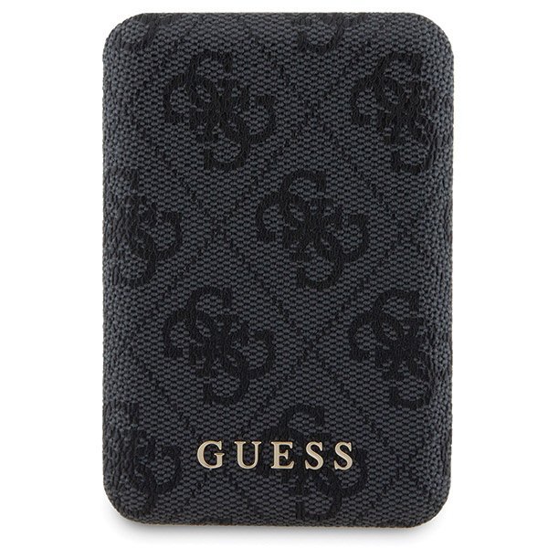 Zestaw Guess GUBPM5P14L4GEMGK iPhone 14 Pro 6.1&quot; hardcase + Powerbank 5000mAh MagSafe czarny/black 4G Metal Logo