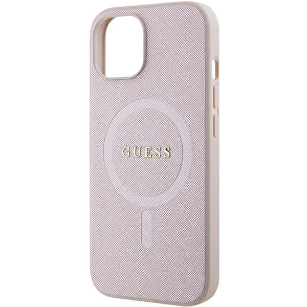 Guess GUHMP15MPSAHMCP iPhone 15 Plus / 14 Plus 6.7&quot; różowy/pink hardcase Saffiano MagSafe