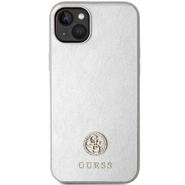 Guess GUHCP15SPS4DGPS iPhone 15 / 14 / 13 6.1&quot; srebrny/silver hardcase Strass Metal Logo