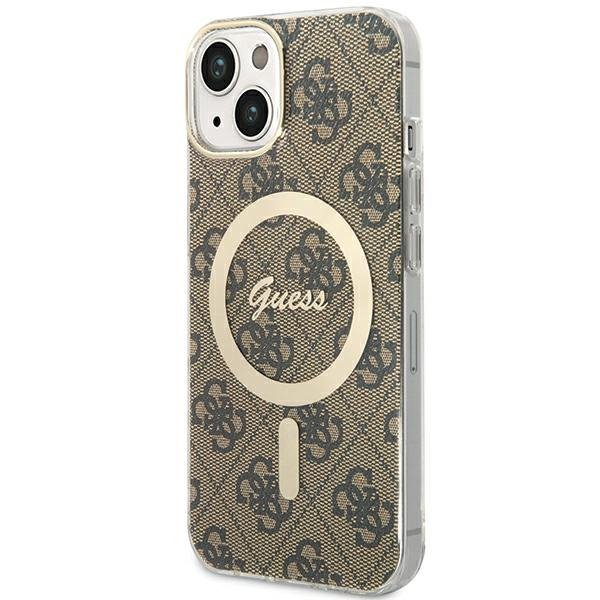 Guess GUHMP13MH4STW iPhone 13 / 14 / 156.1" brązowy/brown hardcase 4G MagSafe