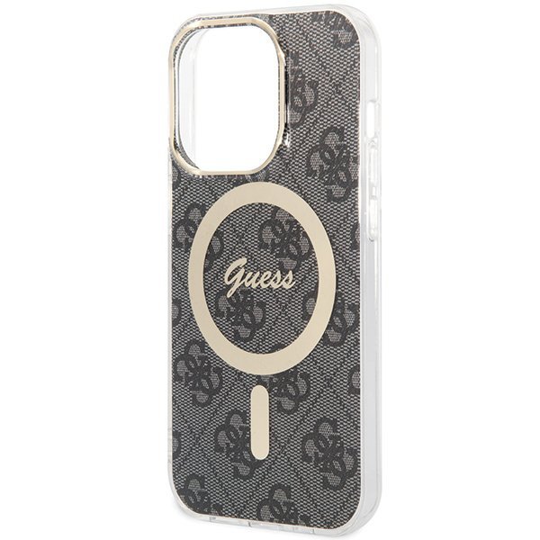 Guess GUHMP15LH4STK iPhone 15 Pro 6.1&quot; czarny/black hardcase IML 4G MagSafe