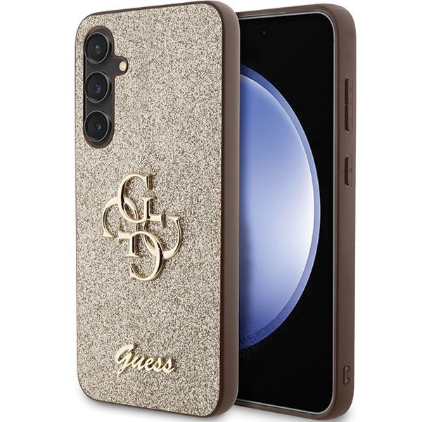 Guess GUHCS23FEHG4SGD S23 FE S711złoty/gold hardcase Glitter Script Big 4G