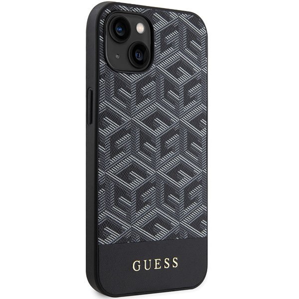 Guess GUHMP15SHGCFSEK iPhone 15 / 14 / 13 6.1&quot; czarny/black hardcase GCube Stripes MagSafe