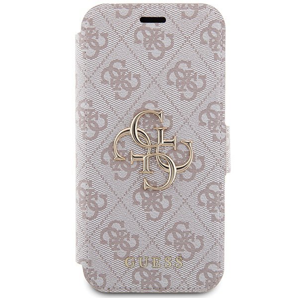 Guess GUBKP15L4GMGPI iPhone 15 Pro 6.1&quot; różowy/pink book 4G Metal Logo