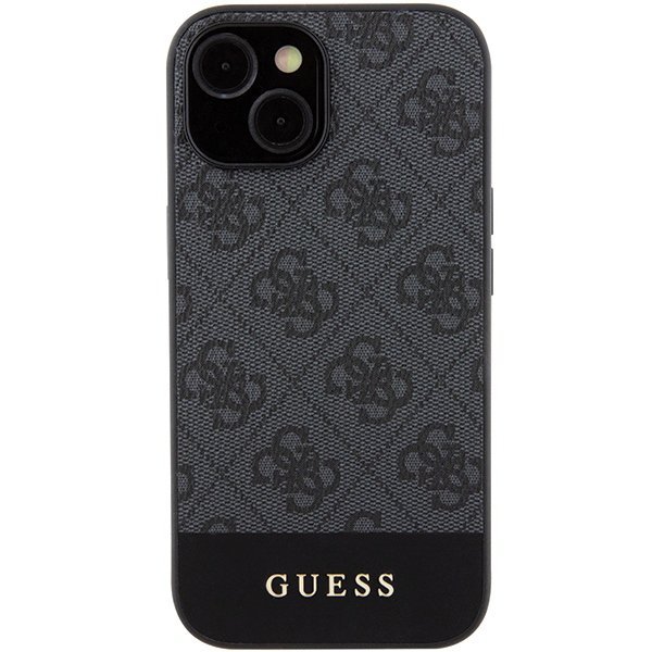 Guess GUHCP15SG4GLGR iPhone 15 / 14 / 13 6.1&quot; szary/grey hardcase 4G Stripe Collection
