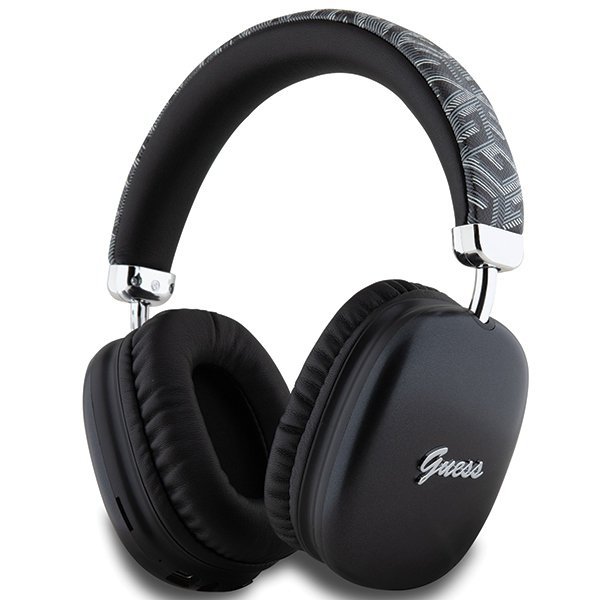 Guess słuchawki nauszne BluetoothGUBHK1GCTCSK czarny/black Gcube Metallic Script Logo