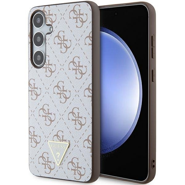 Guess GUHCS24MPG4GPH S24+ S926biały/white hardcase 4G Triangle