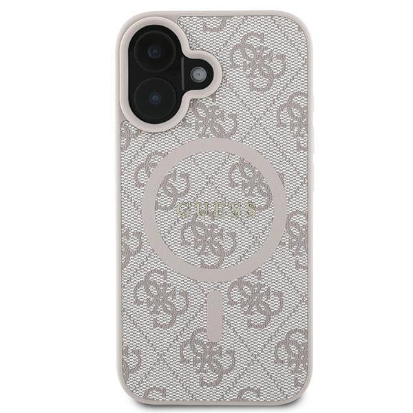 Guess GUHMP16MG4GFRP iPhone 16 Plus 6.7&quot; różowy/pink hardcase 4G Ring Classic Logo MagSafe