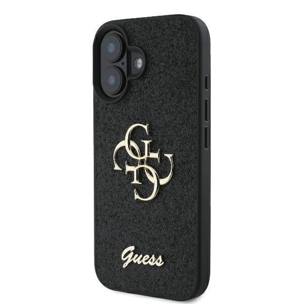Guess GUHCP16MHG4SGK iPhone 16 Plus 6.7&quot; czarny/black hardcase Fixed Glitter Big 4G
