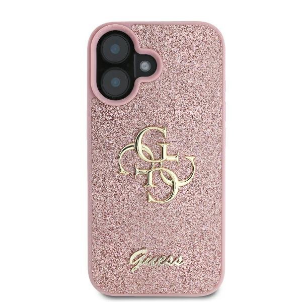 Guess GUHCP16MHG4SGP iPhone 16 Plus6.7&quot; różówy/pink hardcase Fixed Glitter Big 4G