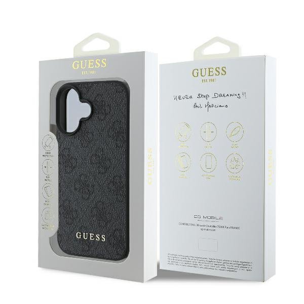 Guess GUHCP16MG4GFGR iPhone 16 Plus 6.7&quot;czarny/black hardcase 4G Classic