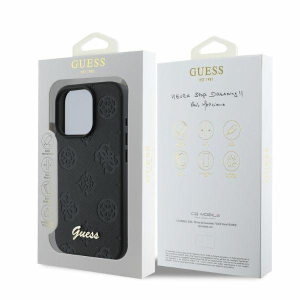 Guess GUHCP16LG4GFGR iPhone 16 Pro 6.3&quot;czarny/black hardcase 4G Classic