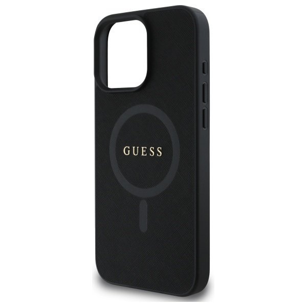 Guess GUHMP16XPSAHMCK iPhone 16 Pro Max 6.9&quot; czarny/black hardcase Saffiano Classic Logo MagSafe