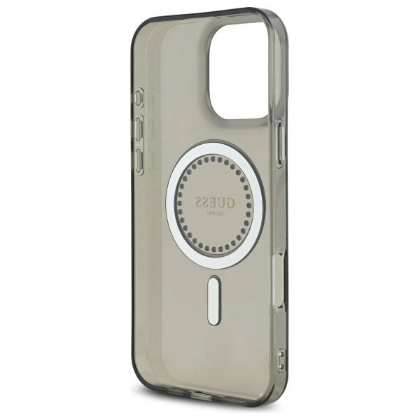 Guess GUHMP16XPFTDTEK iPhone 16 Pro Max 6.9&quot; czarny/black hardcase IML Rhinestones MagSafe