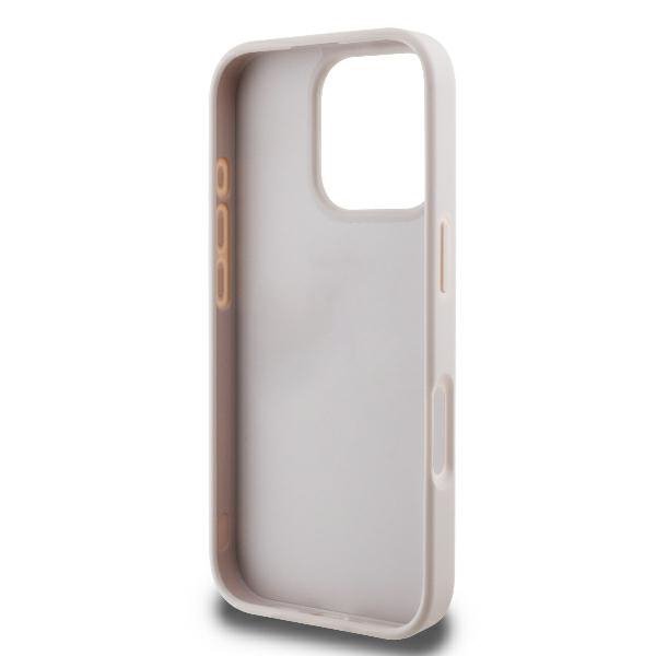 Guess GUHCP16LP4TDPP iPhone 16 Pro6.3&quot; różowy/pink hardcase Leather 4G Triangle Strass