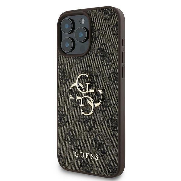 Guess GUHCP16L4GMGBR iPhone 16 Pro 6.3&quot; brązowy/brown hardcase 4G Big Logo