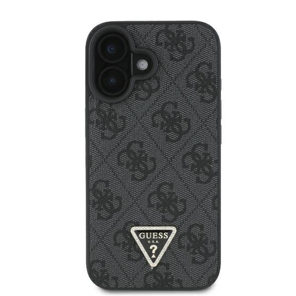 Guess GUHCP16SP4TDSCPK iPhone 166.1&quot; czarny/black hardcase Leather Metal Logo Strass Crossbody