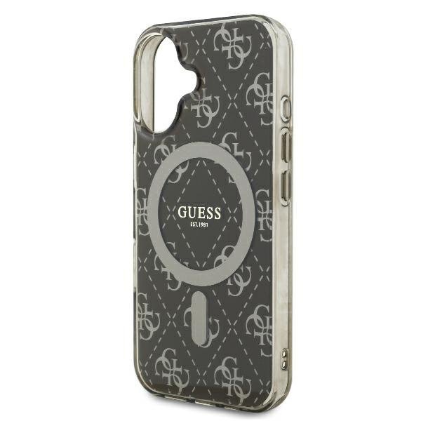 Guess GUHMP16MH4DTEW iPhone 16 Plus6.7&quot; brązowy/brown hardcase IML 4G Background MagSafe