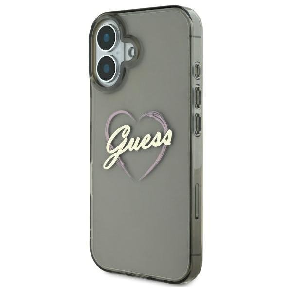 Guess GUHCP16MHCHGSPK iPhone 16 Plus6.7&quot; czarny/black hardcase IML Heart