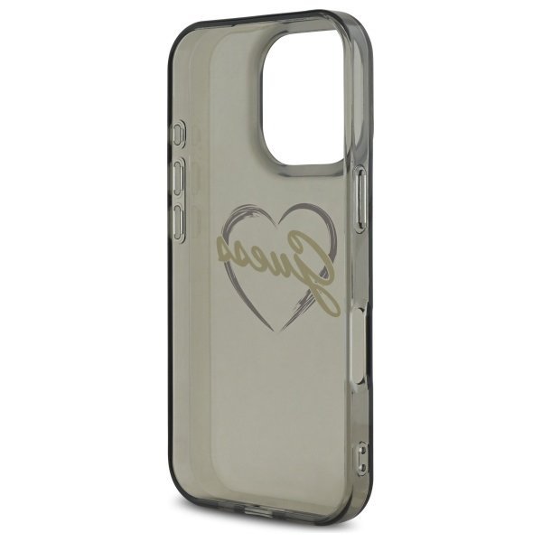 Guess GUHCP16XHCHGSPK iPhone 16 Pro Max 6.9&quot; czarny/black hardcase IML Heart