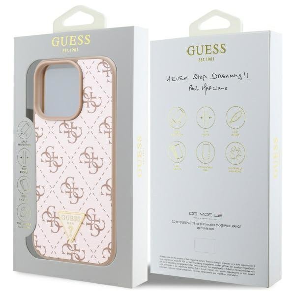 Guess GUHCP16XPG4GPH iPhone 16 Pro Max6.9&quot; biały/white hardcase New 4G Triangle