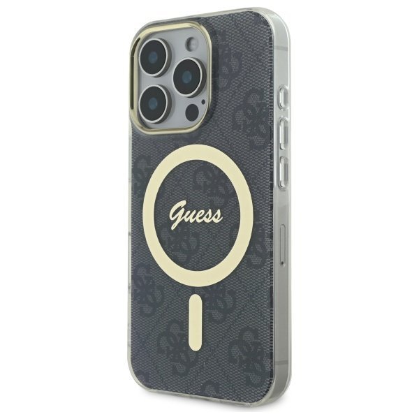 Guess GUHMP16LH4STK iPhone 16 Pro6.3&quot; czarny/black hardcase IML 4G MagSafe