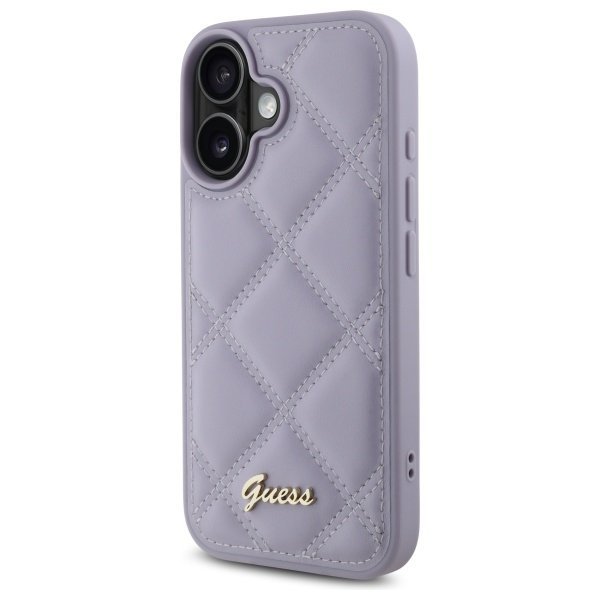 Guess GUHCP16SPSQSQSU iPhone 166.1&quot; jasnofioletowy/light purple hardcase Quiled Metal Logo