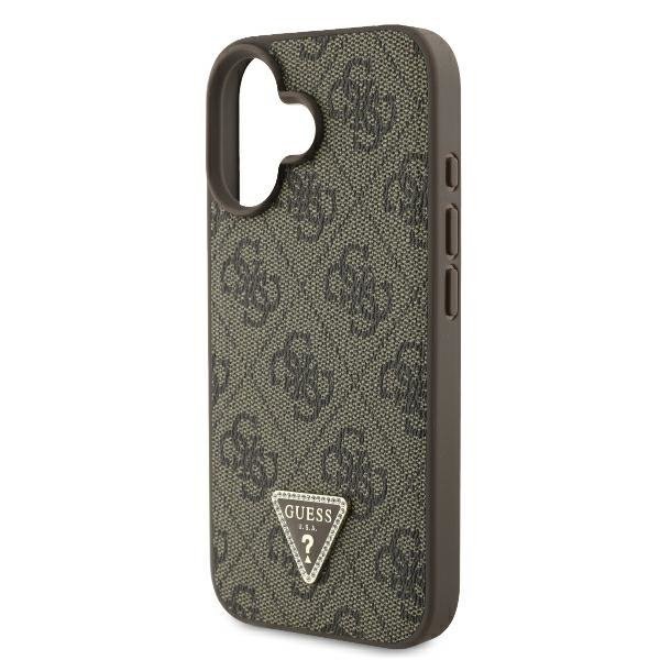 Guess GUHCP16SP4TDSCPW iPhone 166.1&quot; brązowy/brown hardcase Leather Metal Logo Strass Crossbody