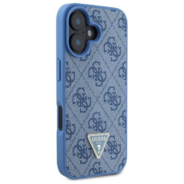 Guess GUHCP16SP4TDSCPB iPhone 166.1&quot; niebieski/blue hardcase Leather Metal Logo Strass Crossbody