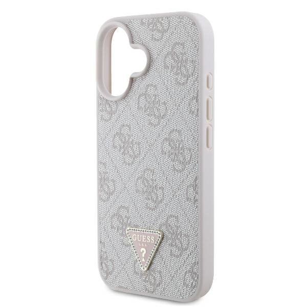 Guess GUHCP16SP4TDSCPP iPhone 166.1&quot; różowy/pink hardcase Leather Metal Logo Strass Crossbody