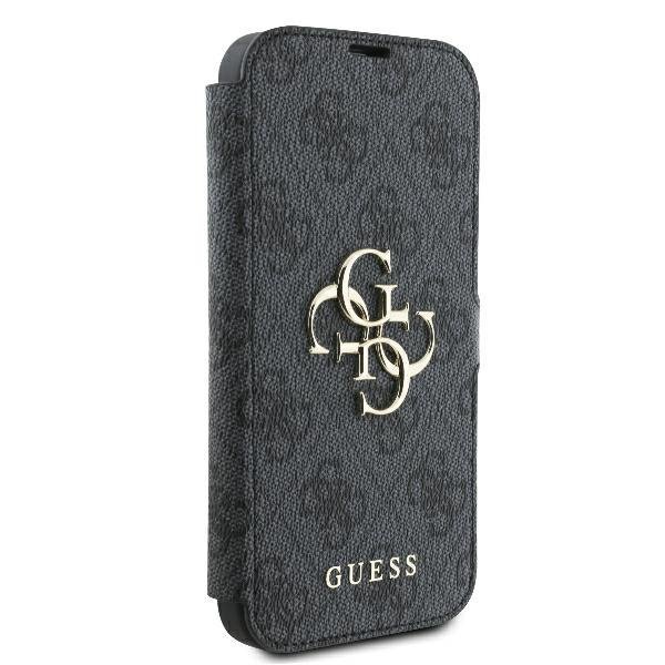 Guess GUBKP16S4GMGGR iPhone 16 6.1&quot; czarny/black book 4G Metal Logo
