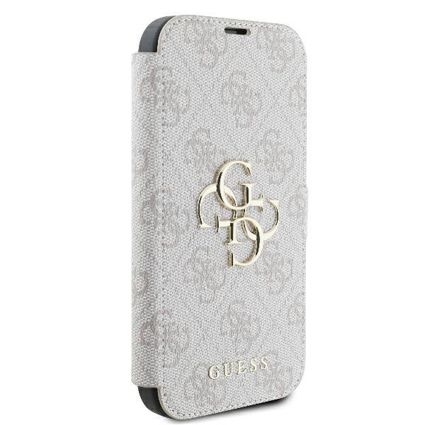 Guess GUBKP16L4GMGPI iPhone 16 Pro 6.3&quot; różowy/pink book 4G Metal Logo