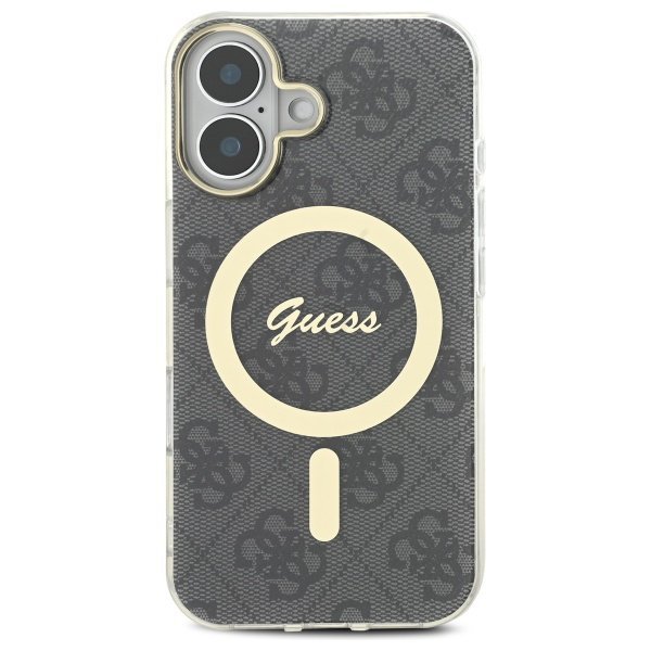 Guess GUHMP16MH4STK iPhone 16 Plus 6.7&quot;  czarny/black hardcase IML 4G MagSafe
