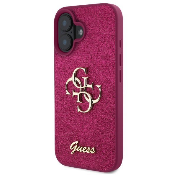 Guess GUHCP16SHG4SGU iPhone 16 6.1&quot;      fioletowy/lpurple hardcase Fixed Glitter Big 4G