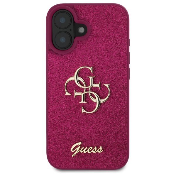 Guess GUHCP16SHG4SGU iPhone 16 6.1&quot;      fioletowy/lpurple hardcase Fixed Glitter Big 4G