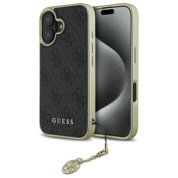 Guess GUHCP16MGF4GGR iPhone 16 Plus 6.7&quot; czarny/black hardcase 4G Charms Collection